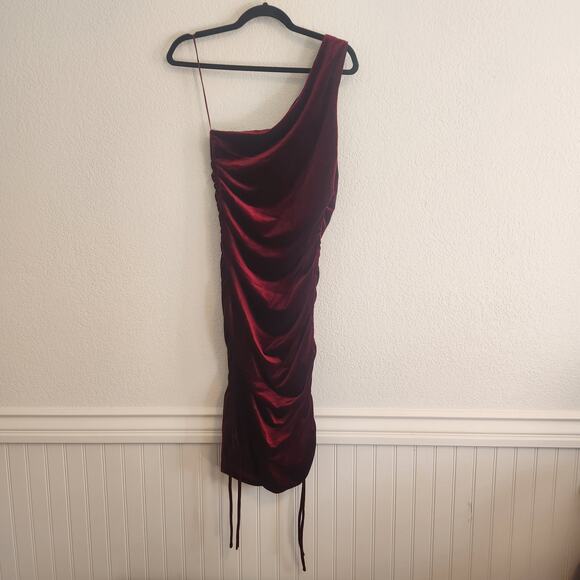 House of Harlow 1960 Women's Size Small One Shoulder‎ Red Sheath Dress NWT - Picture 6 of 9